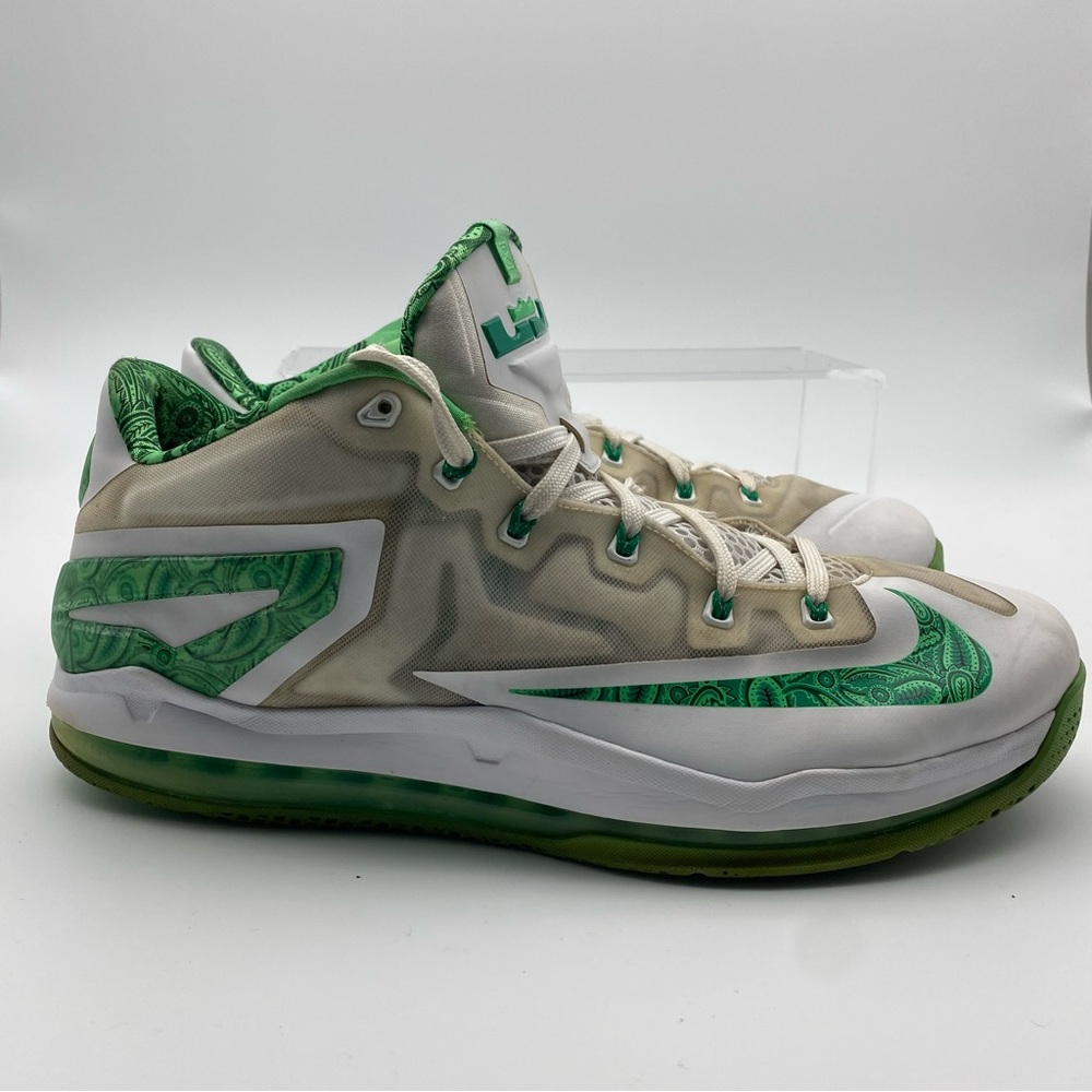 Nike Air Max Lebron 11 XI Easter Men Size 14 Shoes Green Basketball Sneakers Low